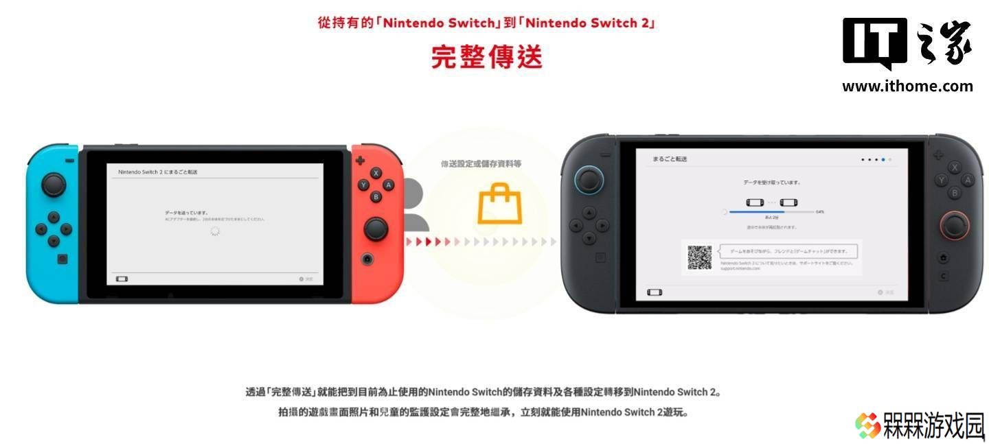 任天堂Switch 2来袭！一键“完整传送”旧机资料轻松上手