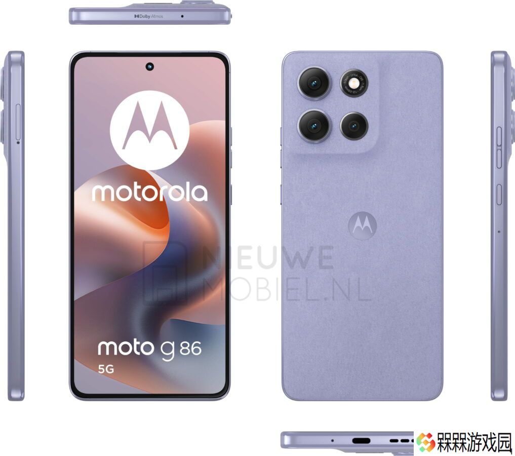 摩托罗拉 Moto G86 5G 手机渲染图首曝：Edge 风格、5000 万主摄，预估售 330 欧元