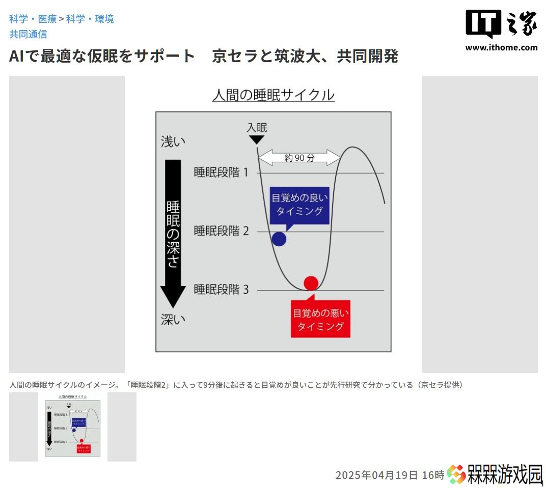 京瓷、筑波大学共同开发 AI 小憩辅助系统：剑指“午休神器”
