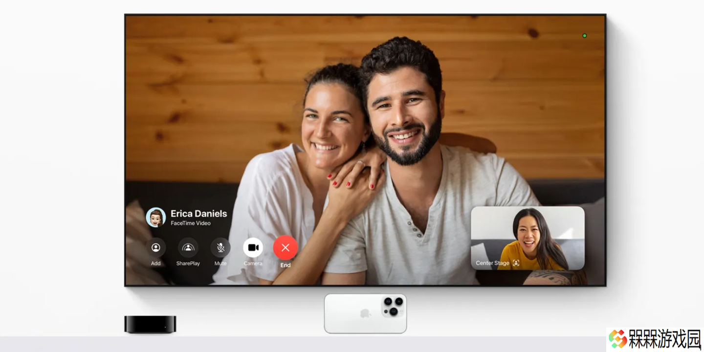 苹果 tvOS 26 暗示新款 Apple TV 4K 将内置摄像头，支持 FaceTime