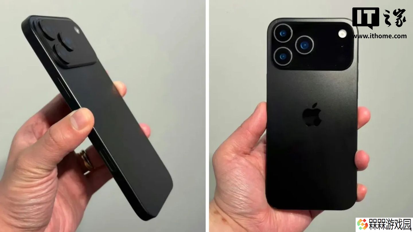 最新苹果 iPhone 17 Pro 机模曝光：清晰展示全新“摄像头条”设计