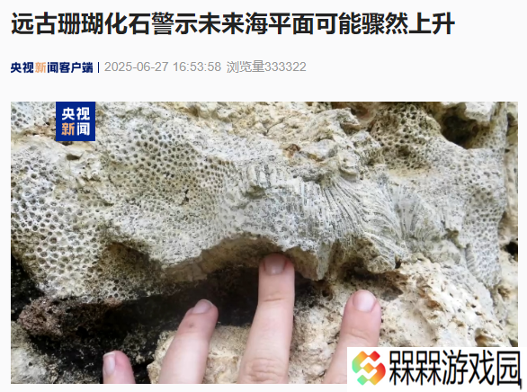 研究团队：远古珊瑚化石警示未来海平面可能骤然上升