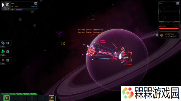 俯视角太空射击游戏《深空涡旋 Star Vortex》7月28日登陆Steam平台
