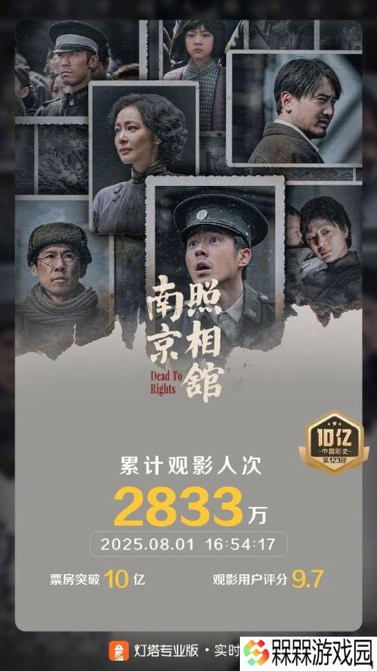 《南京照相馆》票房破10亿！春节档后首部10亿影片