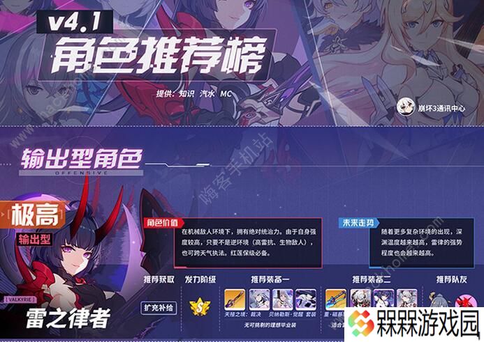 崩坏3女武神排名2020 最新女武神强度排行榜图片1