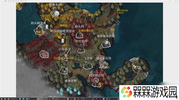 《光与影33号远征队》手绘地图分享 路线、收集品与隐藏要素标注