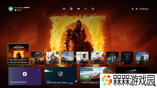 Xbox主页面将迎来更新 支持置顶三款最爱游戏