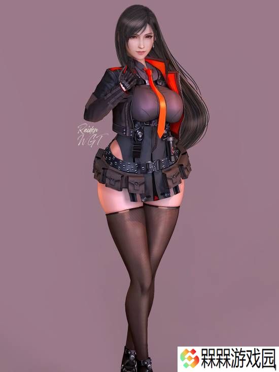 3D区博主晒蒂法全新美图：穿上其他游戏角色的衣服